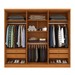 Guarda-Roupa Casal Cataguases 6 Portas 4 Gavetas 31399 Cinamomo/Off White - Tcil Móveis