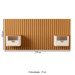 Cabeceira Solteiro Buriti 2 Gavetas Ripado Off White/Nature - Jb Bechara