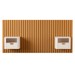 Cabeceira Solteiro Buriti 2 Gavetas Ripado Off White - Jb Bechara