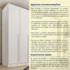 Guarda-Roupa Casal Sevila 6 Portas 8 Gavetas Neve - Tcil Móveis