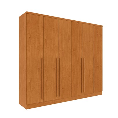 Guarda-Roupa Casal Sevila 6 Portas 8 Gavetas Cinamomo - Tcil Móveis