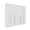 Guarda-Roupa Casal Sevila 6 Portas 8 Gavetas 31579 Neve/Neve - Tcil Móveis