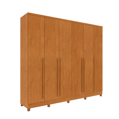 Guarda-Roupa Casal Sevila 6 Portas 8 Gavetas 31579 Cinamomo - Tcil Móveis