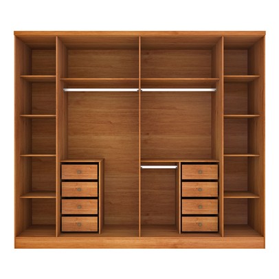 Guarda-Roupa Casal Sevila 6 Portas 8 Gavetas 31579 Cinamomo - Tcil Móveis