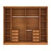 Guarda-Roupa Casal Sevila 6 Portas 8 Gavetas 31579 Cinamomo/Off White - Tcil Móveis