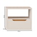 Mesa de Cabeceira Jatobá 1 Gaveta Off White - Jb Bechara