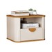 Mesa de Cabeceira Buriti 1 Gaveta Off White/Nature - Jb Bechara