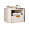 Mesa de Cabeceira Buriti 1 Gaveta Off White - Jb Bechara