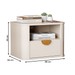 Mesa de Cabeceira Buriti 1 Gaveta Off White - Jb Bechara