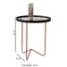 Mesa de Canto Alamanda com Espelho Preto/Bronze - Jb Bechara
