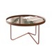 Mesa de Centro Alamanda com Espelho Castanho/Bronze - Jb Bechara