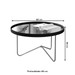 Mesa de Centro Alamanda com Espelho Preto/Bronze - Jb Bechara