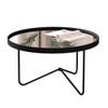 Mesa de Centro Alamanda com Espelho Preto/Preto - Jb Bechara