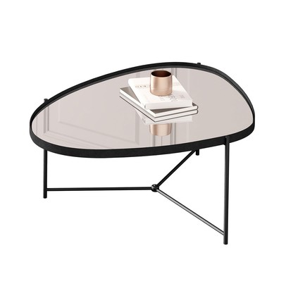 Mesa de Centro Orgânica Alamanda com Espelho Preto - Jb Bechara