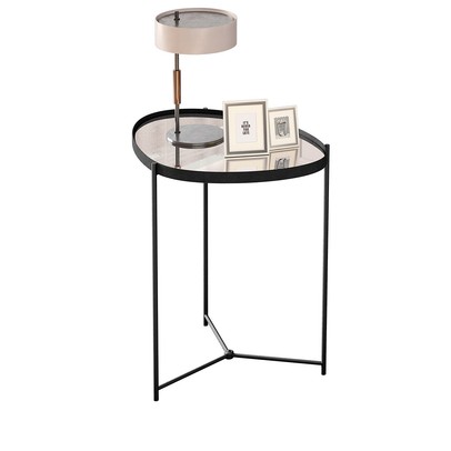 Mesa de Canto Orgânica Alamanda com Espelho Preto - Jb Bechara