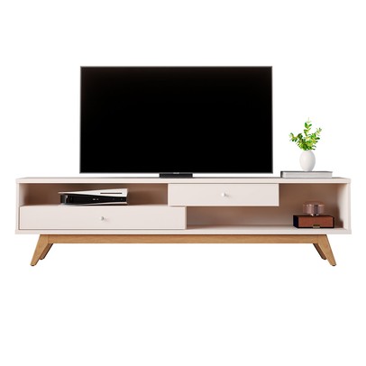 Rack para TV Até 70 Polegadas 2 Gavetas Jb 5232 Off White - Jb Bechara