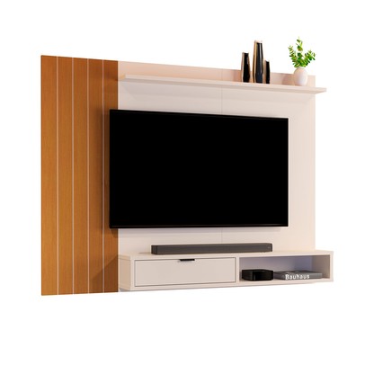 Painel para TV Até 40 Polegadas Jb 5001 1 Porta Off White/Nature - Jb Bechara