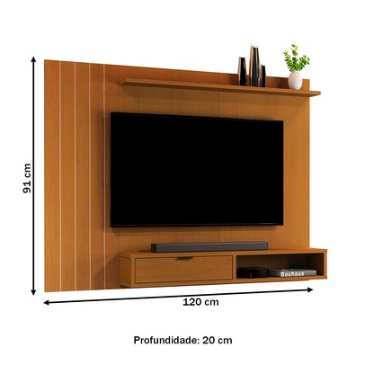 Painel para TV Até 40 Polegadas Jb 5001 1 Porta Nature - Jb Bechara