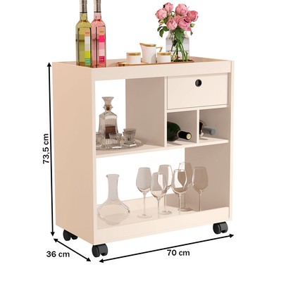 Aparador 1 Gaveta Jb 4000 Off White - Jb Bechara