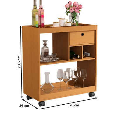 Aparador 1 Gaveta Jb 4000 Nature - Jb Bechara