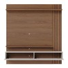 Painel para TV Até 65 Polegadas Juriti 2 Portas Ripado Amêndoa/Off White Matte - Colibri