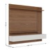 Painel para TV Até 70 Polegadas Juriti 3 Portas Ripado Amêndoa/Off White Matte - Colibri