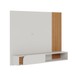 Painel para TV Até 60 Polegadas Jurere 1 Porta Ripado Off White Matte/Freijó - Colibri