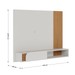 Painel para TV Até 60 Polegadas Jurere 1 Porta Ripado Off White Matte/Freijó - Colibri