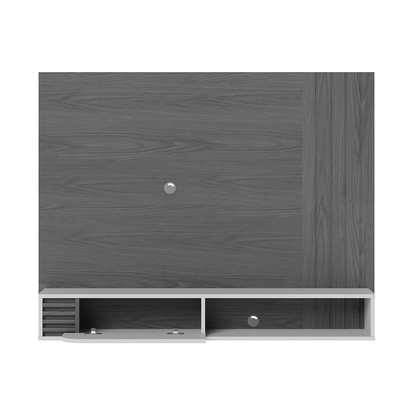 Painel para TV Até 60 Polegadas Jurere 1 Porta Ripado Amêndoa/Off White Matte - Colibri