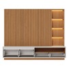Estante para TV Até 82 Polegadas Cancun 4 Gavetas com Led Ripado Freijó/Off White Matte - Colibri