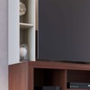 Estante para TV Até 50 Polegadas Elba 2 Portas Nogueira Real/Off White Matte - Colibri