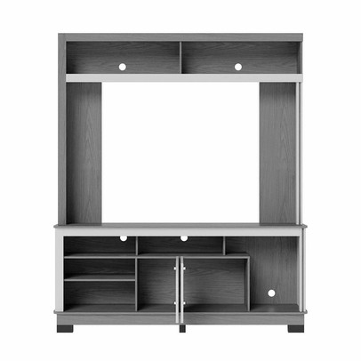 Estante para TV Até 65 Polegadas Belaya 2 Portas Nogueira Real/Off White Matte - Colibri