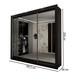 Guarda-Roupa Casal Del Plata 3 Portas 4 Gavetas Espelhado Preto - Panorama Móveis