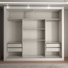Guarda-Roupa Casal Del Plata 3 Portas 4 Gavetas Espelhado Branco - Panorama Móveis