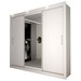 Guarda-Roupa Casal Del Plata 3 Portas 4 Gavetas com Espelho Branco- Panorama Móveis