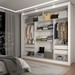 Guarda-Roupa Casal Del Plata 3 Portas 4 Gavetas com Espelho Branco- Panorama Móveis