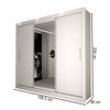 Guarda-Roupa Casal Del Plata 3 Portas 4 Gavetas com Espelho Branco- Panorama Móveis