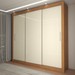 Guarda-Roupa Casal Del Plata 3 Portas 4 Gavetas Cinamomo/Off White - Panorama Móveis