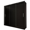 Guarda-Roupa Casal Del Plata 3 Portas 4 Gavetas Preto - Panorama Móveis