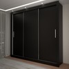 Guarda-Roupa Casal Del Plata 3 Portas 4 Gavetas Preto - Panorama Móveis