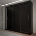Guarda-Roupa Casal Del Plata 3 Portas 4 Gavetas Preto - Panorama Móveis