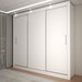 Guarda-Roupa Casal Del Plata 3 Portas 4 Gavetas Branco - Panorama Móveis