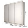 Guarda-Roupa Casal Del Plata 3 Portas 4 Gavetas Branco - Panorama Móveis