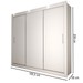 Guarda-Roupa Casal Del Plata 3 Portas 4 Gavetas Branco - Panorama Móveis