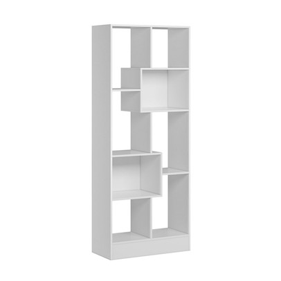 Estante para Livros 8 Prateleiras Branco - Qmovi
