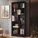 Estante para Livros 8 Prateleiras Preto - Qmovi