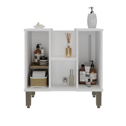 Armário de Banheiro Monte Carlo 2 Portas Branco - Ozini Móveis