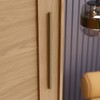 Guarda-Roupa Casal Cayman 2 Portas 6 Gavetas 100% Mdf Ripado Nature - Henn