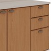 Balcão de Cozinha para Pia 120 Cm Atria 2 Portas 3 Gavetas Branco Fosco/Teka Soho - Genialflex