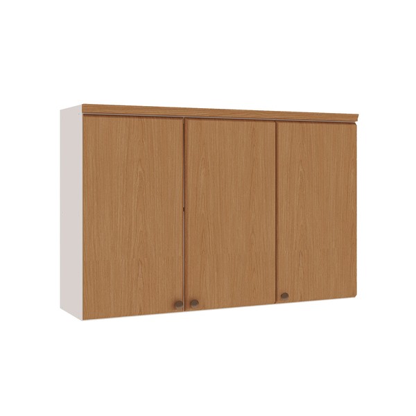 Armário Aéreo Cozinha 120 Cm Atria 3 Portas Branco/Teka Soho - Genialflex